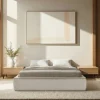 LIBERIO Lit coffre en tissu 160x200cm
