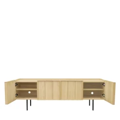 LINES Meuble TV 4 portes en bois L160cm