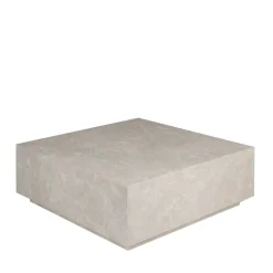 LIPANI Table basse carrée effet marbre 90x90cm