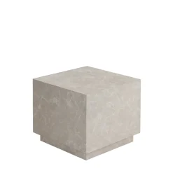 LIPANI Table d'appoint carrée effet marbre 40x40cm