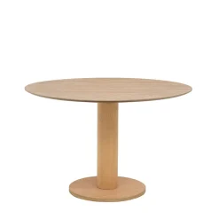LISA Table à manger 4 personnes ronde en bois ø120cm