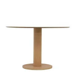 LISA Table à manger 4 personnes ronde en bois ø120cm