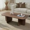 LISON Table basse rectangulaire en bois 120x60cm