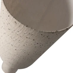 LOFT Lampadaire à pois en métal et tissu bouclette H130cm