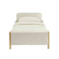 LOIS Lit enfant en tissu bouclette 90x190cm