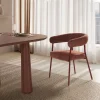 LORA Lot de 2 fauteuils en tissu et métal