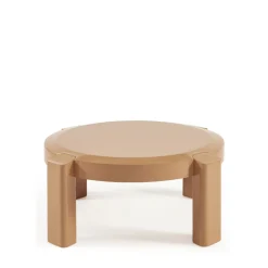 LORI Table basse ronde en bois laqué ø87,5cm