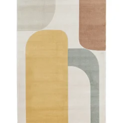 LORMA Tapis contemporain à motif géométrique