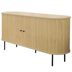 LUCIE Buffet aux portes coulissantes en bois et métal L160cm