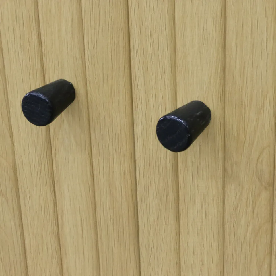 LUCIE Buffet aux portes coulissantes en bois et métal L160cm