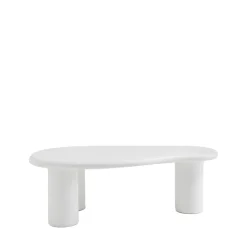 LUNA Table basse organique en fibre de ciment L120cm