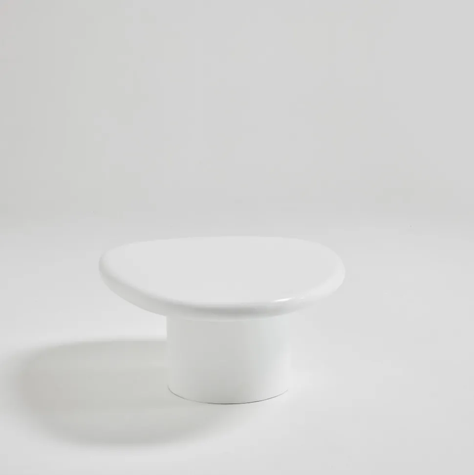 LUNA Table basse organique en fibre de ciment L80cm