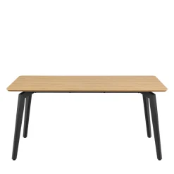 LUNKA Table à manger 4 personnes en bois et métal