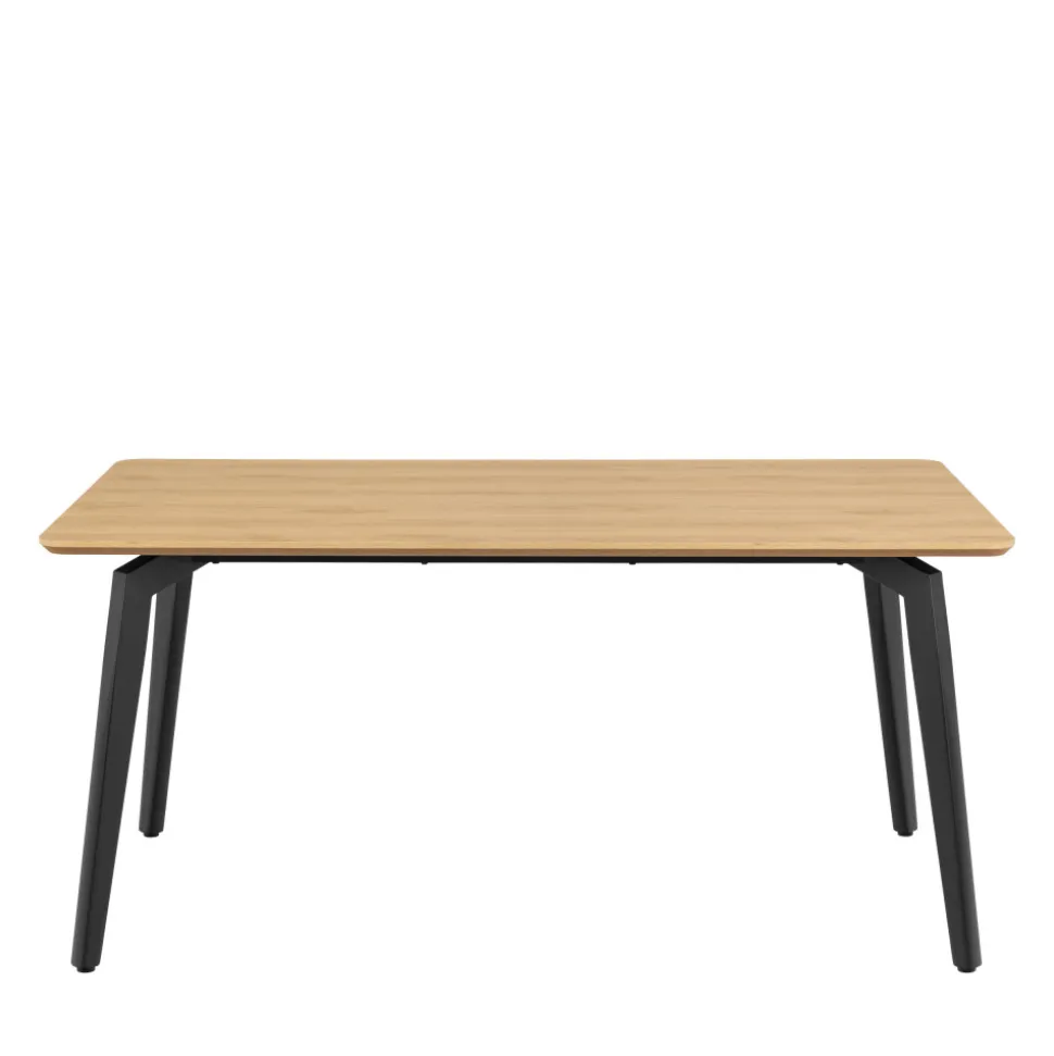 LUNKA Table à manger 4 personnes en bois et métal