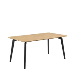 LUNKA Table à manger 4 personnes en bois et métal