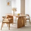 MALANG Table à manger 8 personnes en bois massif d'acacia