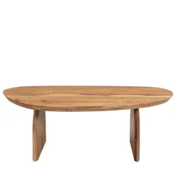 MALANG Table basse organique en bois massif d'acacia