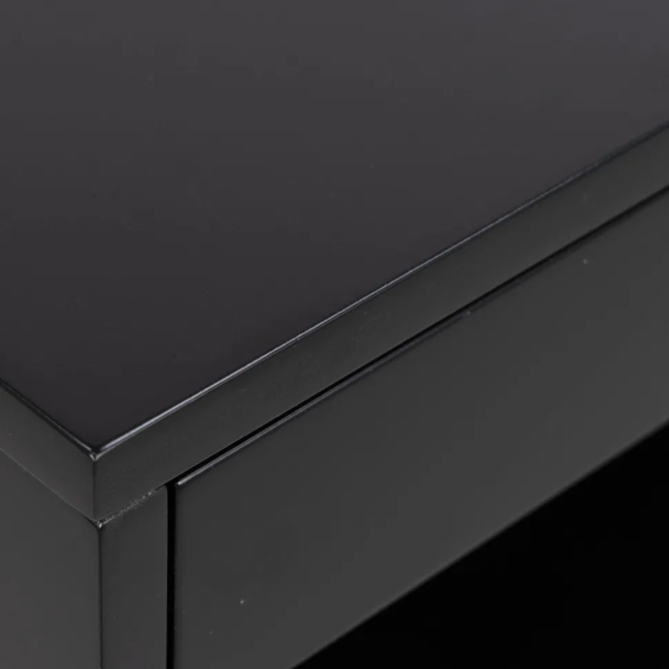 MANO Table de chevet murale 1 niche, 1 tiroir en bois