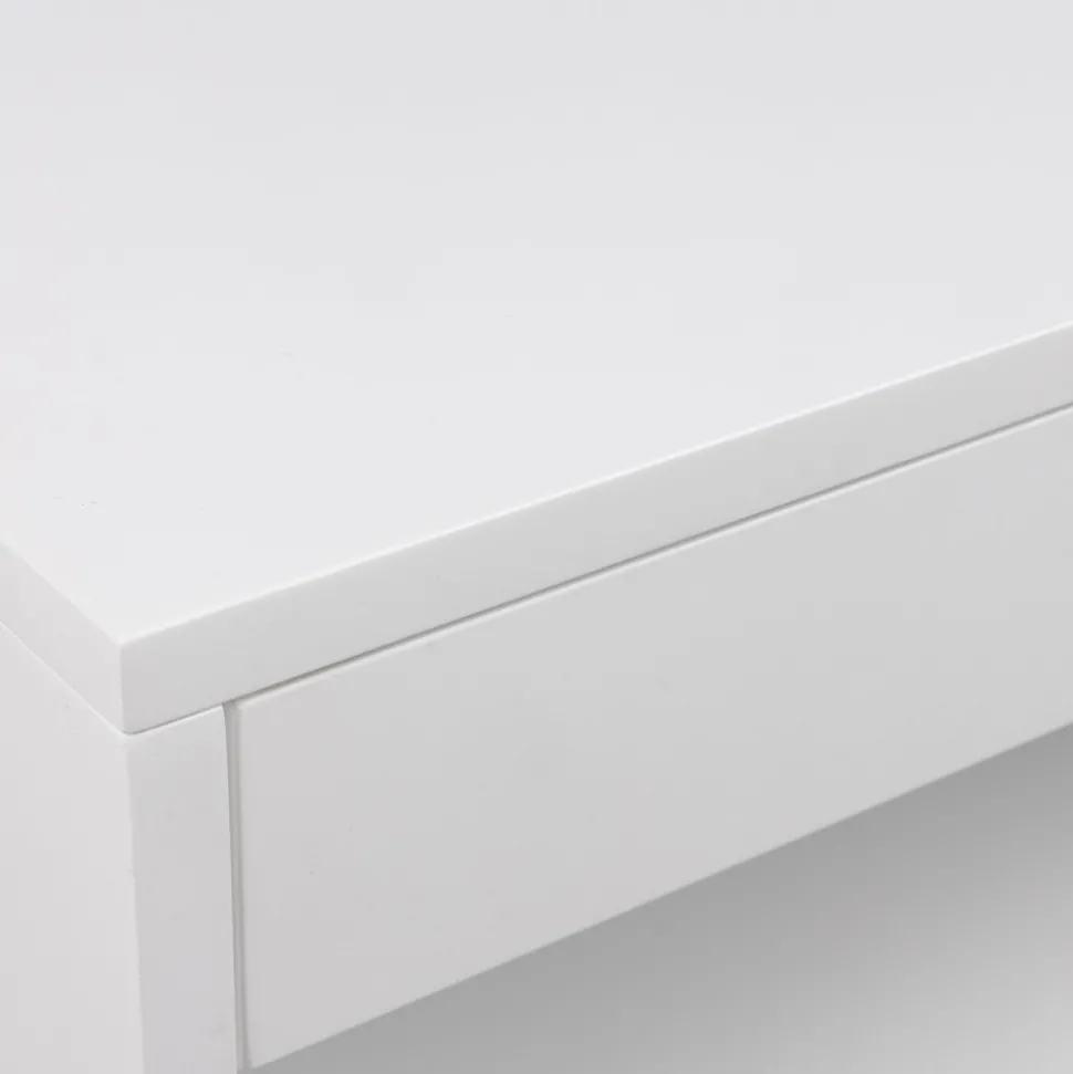 MANO Table de chevet murale 1 niche, 1 tiroir en bois