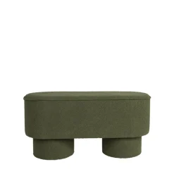 MARCOS Banc arrondi en tissu bouclette L93cm