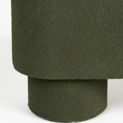 MARCOS Banc arrondi en tissu bouclette L93cm