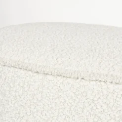 MARCOS Banc arrondi en tissu bouclette L93cm