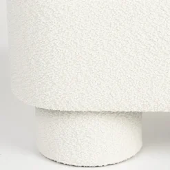 MARCOS Banc arrondi en tissu bouclette L93cm