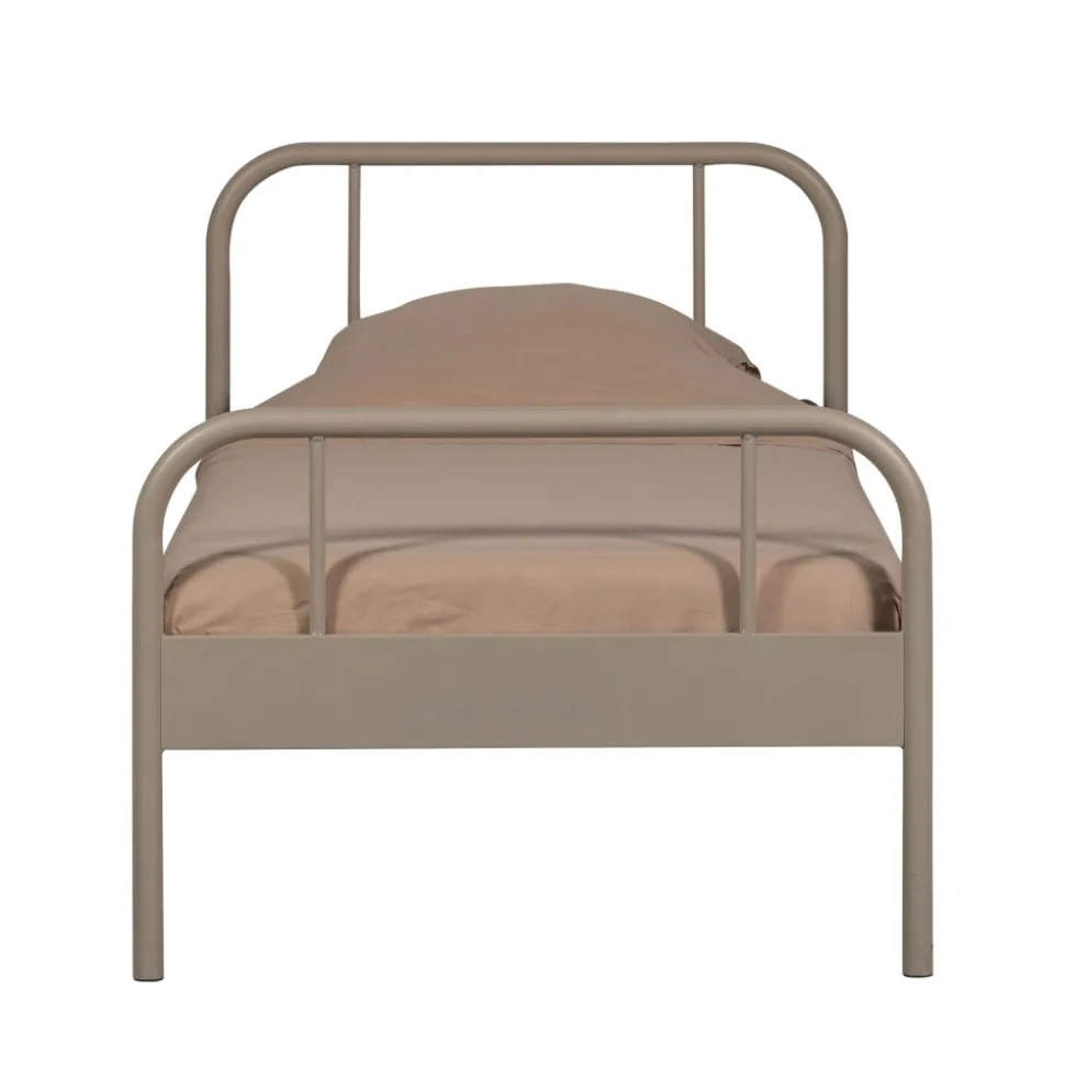 MATA Lit simple pour enfant en métal 90x200cm