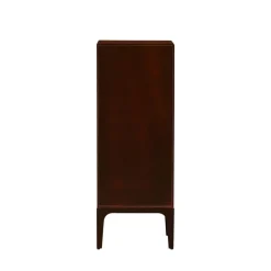 MERGE Petit meuble de rangement 6 tiroirs en bois et métal H120cm