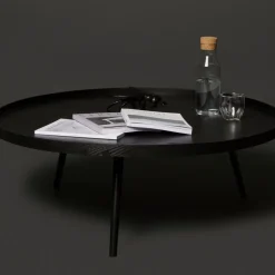 MESA Table basse ronde en bois ø100cm