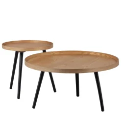 MESA Table d'appoint ronde bois ø60cm