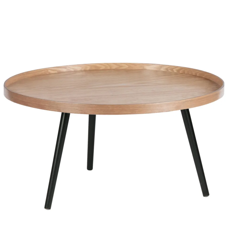 MESA Table d'appoint ronde bois ø78cm
