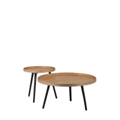MESA Table d'appoint ronde en bois ø45cm