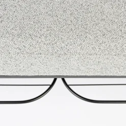 MILOU Banc en tissu et métal