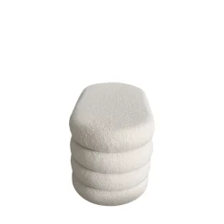 MIRO Banc coffre en tissu bouclette L85cm