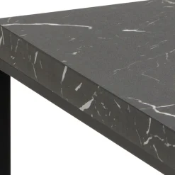 MIXO Table basse en effet marbre et métal 110x55cm