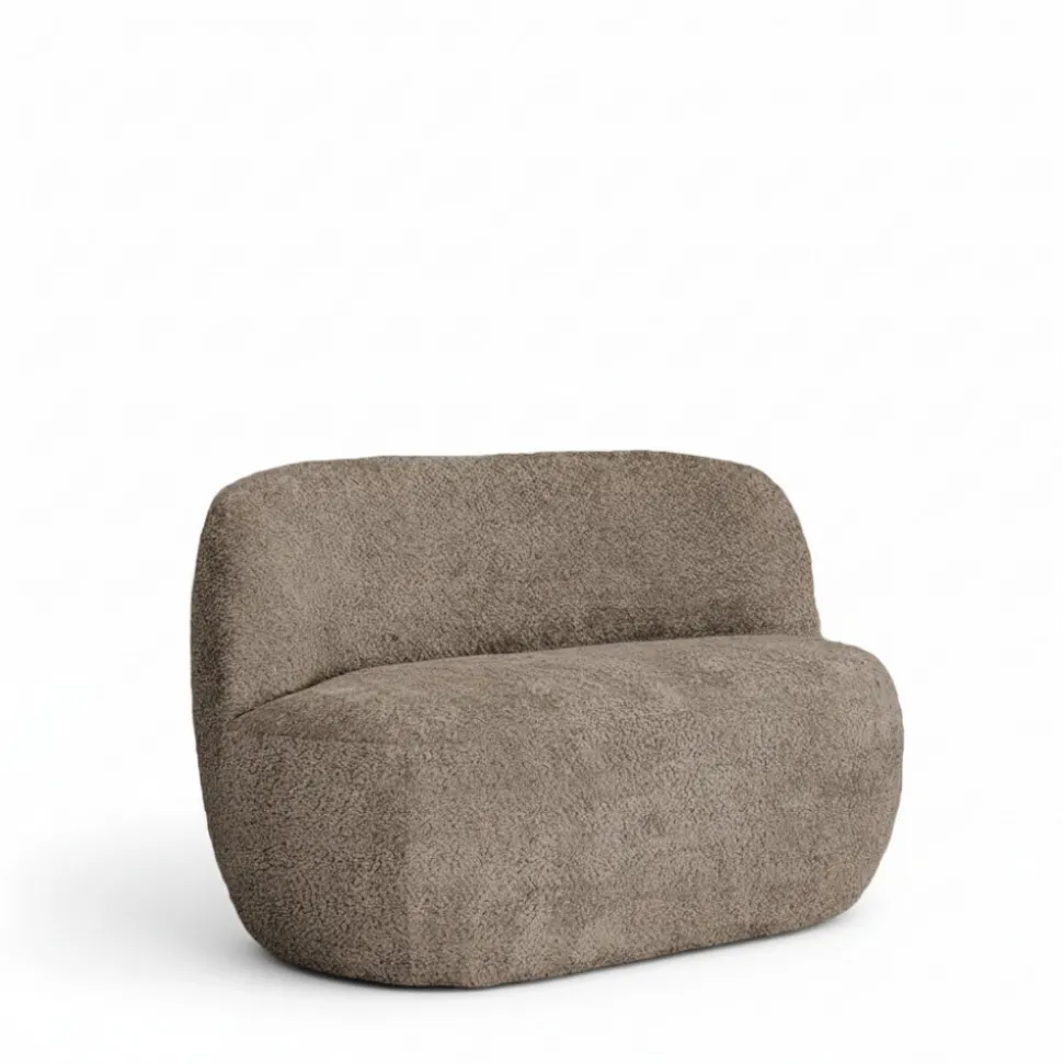 MO Banquette 2 places en tissu bouclette