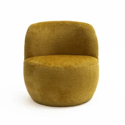 MO Fauteuil rond en tissu chenille