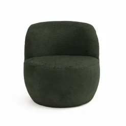 MO Fauteuil rond en tissu chenille