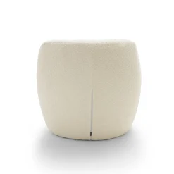 MO Fauteuil rond en tissu bouclette