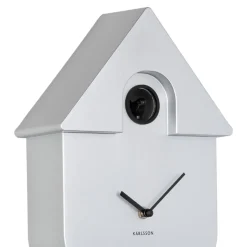 MODERN CUCKOO Horloge à pendule finition métallisée