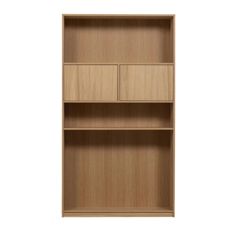 MODULAIR Bibliothèque 2 portes en bois H199cm