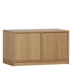 MODULAIR Meuble TV 2 portes en bois L77cm