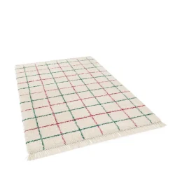 MOKA Tapis à motif quadrillage coloré