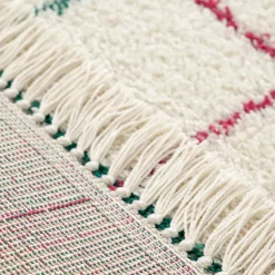 MOKA Tapis à motif quadrillage coloré
