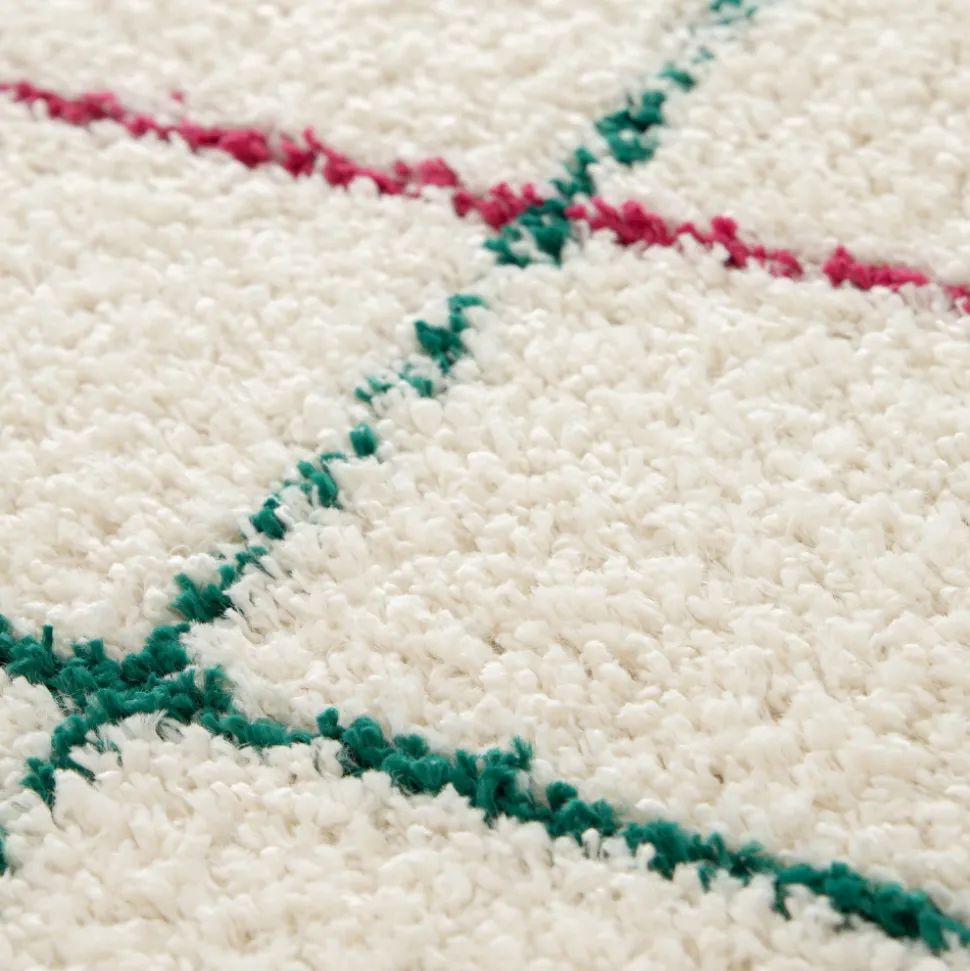 MOKA Tapis à motif quadrillage coloré