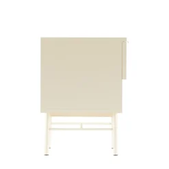 MOLLY Table de chevet 1 tiroir, 1 niche en bois et métal