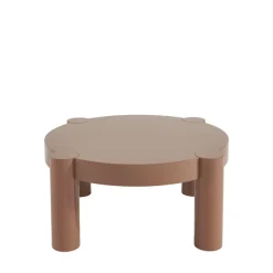 MOPI Table basse ronde en bois laqué ø85cm