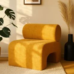 MOUR Fauteuil en tissu doux