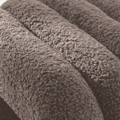 MUI Lot de 2 tabourets rembourrés en tissu bouclette
